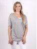 Breathable V Neck High-Low Short Sleeved Loose Top